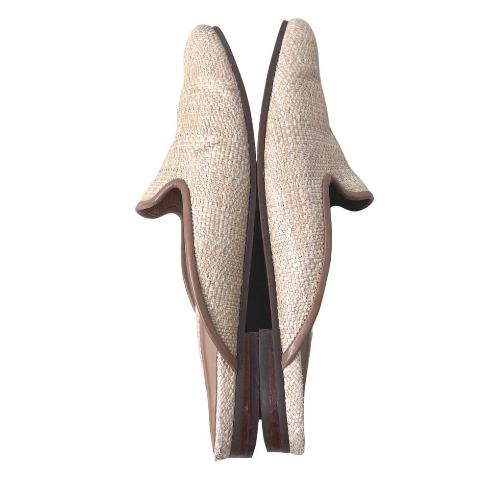 VIONIC Willa Flat Mule in Natural Raffia Tan Woven Loafers Comfort Women's 9.5 - Picture 9 of 11